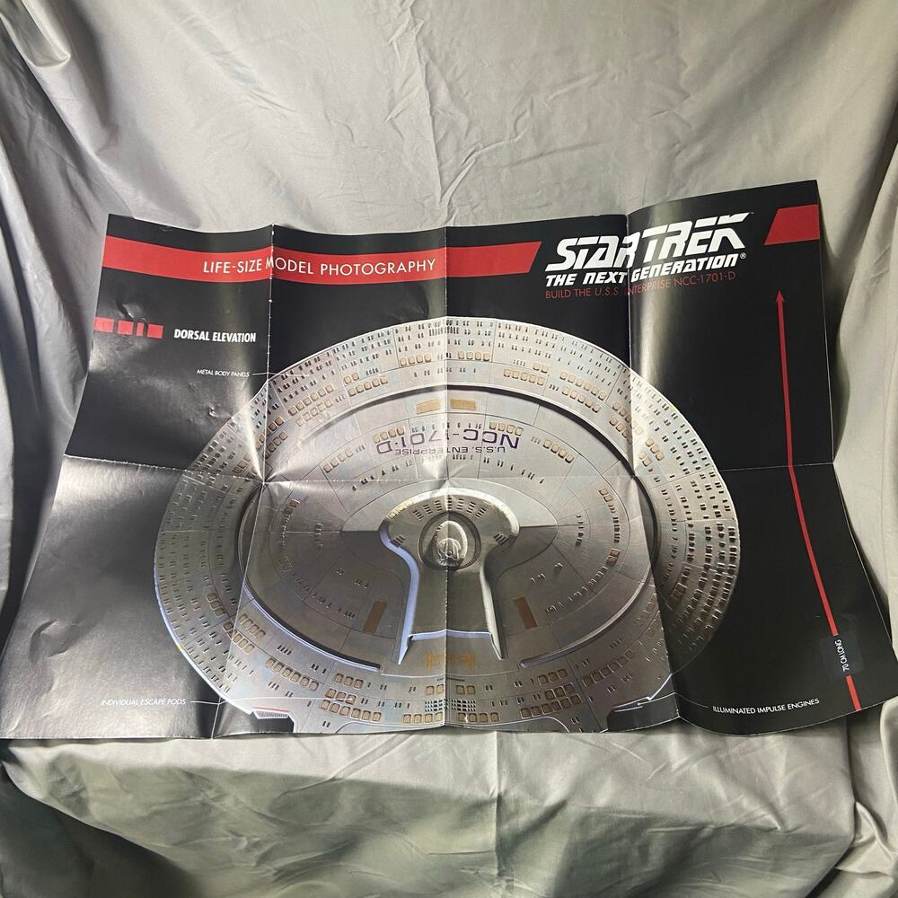 Fanhome Star Trek Build The USS Enterprise NCC-1701D Ship Introduction & Poster